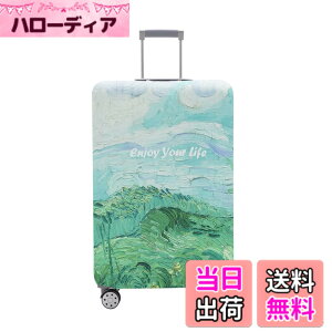 �y���������zTRAVEL KIN Travelkin �X�[�c�P�[�X�p�ו��J�o�[ Tsa���F �X�[�c�P�[�X�J�o�[�v���e�N�^�[ 18-32�C���`�̉ו��Ƀt�B�b�g, �X�v�����O(Spring), XL(29-32inch suitcase)