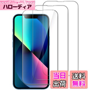 �y���������zJETech iPhone 17e (2026) / iPhone 16e / iPhone 13 / 13 Pro��p�S�ʕی�t�B���� 9H�����K���X�t�B���� �P�[�X�Ɋ��Ȃ� HD�N���A 6.1�C���`�f�B�X�v���C 3���Z�b�g