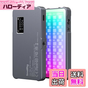�y���������zSmallRig P96L RGB�r�f�I���C�g �|�[�^�u��LED�J�������C�g CRI 96+�����\2500K-8000K�A�[�d��LED�f�W�^��21 ��ނ̃G�t�F�N�g�ACRI 96+�AOLED �f�B�X�v���C�A�ʐ^�ƃr�f�I�̏Ɩ��A�����o�b