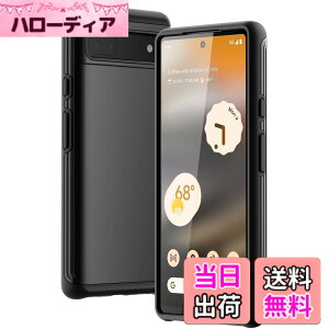 �y���������zJETech Google Pixel 6a �P�[�X�i6.1�C���` 2022�p�j ��w�ی� �Ռ��z�� �X�}�z�J�o�[ (�u���b�N)