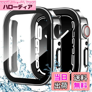 �y���������z�y2024�����ŁzILYAML for Apple Watch �P�[�X Apple Watch �P�[�X �Ή� IP68���S�h�� �o���h ���j�E�X�|�[�c��p �h���P�[�X 3D���p�G�b�W�f�U�C�� Apple Watch Series7/8/9 45mm�Ή� ����̃V���o�[