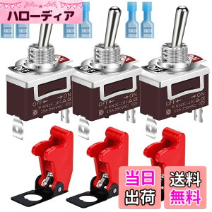 �y���������zKiligen ���S�J�o�[ �}�����g�O���X�C�b�` 12VDC 20A �g�O���X�C�b�` 110V AC 15A ���ϋv SPST �I��/�I�t 2�s�� ������ �g���b�N �{�[�g�p