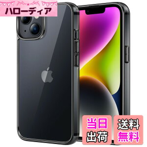 �y���������zJETech iPhone 14 Plus 6.7�C���`�p ���΂݂Ȃ� �ی�P�[�X �Ռ��z�� �o���p�[�J�o�[ �����h�~ �N���A�o�b�N (�~�b�h�i�C�g)