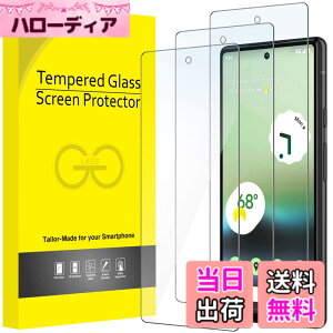 �y���������zJETech Google Pixel 6a�p �t���ی�t�B���� 6.1�C���` �����K���X�t�B���� �w��ID�Ή� HD�N���A 3���Z�b�g
