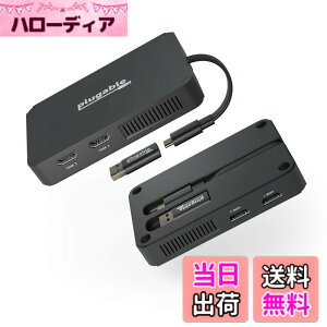 �y���������zPlugable USB-C HDMI �O���t�B�b�N�ϊ��A�_�v�^�[ ���j�^�[ 4 ��ڑ��\