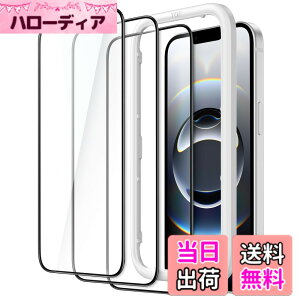 �y���������zJETech iPhone 17e (2026) / iPhone 16e / iPhone 14�p�S�ʕی�t�B���� �����K���X�t�B���� ���� �K�C�h�g�t�� �P�[�X�Ɋ��Ȃ� HD�N���A 6.1�C���`�f�B�X�v���C 3���Z�b�g