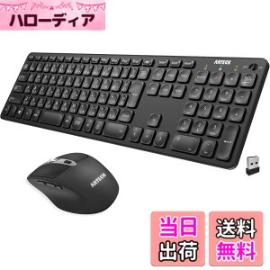 �y���������zArteck 2.4G�������C�����X �L�[�{�[�h �}�E�X �Z�b�g �y�� ���^ Type-C �[�d�� �t���T�C�Y �L�[�{�[�h �}�E�X �R���s���[�^�[�A�f�X�N�g�b�v�APC�A���b�v�g�b�v�AWindows 11/10/8/7�Ƃ�