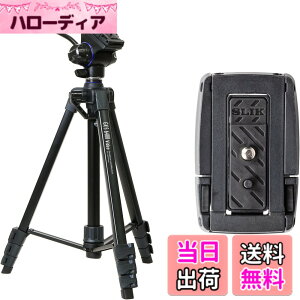 �y���������zSLIK �X�}�z�O�r GX-S 6400 VIDEO with One More �N�C�b�N�V���[�Z�b�g ���o�[���b�N�� 21mm�p�C�v�a ����B�e�Ή�2�E�F�C�_�� �S��1580mm �N�C�b�N�V���[�� GXS6400VST �y���ʃZ�b�g�z