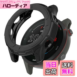 �y���������zHeeNia Garmin Forerunner 255/255 Music �Ή� �P�[�X �V���R���ގ� �ی�P�[�X �J�o�[ �Ռ��z�� ���y�� �_�� �Ռ��h�~ �C�菝�h�~ �ی�J�o�[ Garmin Forerunner 255/255 Music �p (�u���b�N)