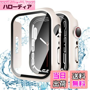 �y���������zYUGYUG �Ή� Apple Watch �P�[�X 40mm 41mm 42mm 44mm 45mm 46mm 49mm Apple Watch �J�o�[ PC�f�� �h�� IP68 ���{���Ɏq�� ��d�\�� �A�b�v���E�H�b�` �J�o�[ �S�ʕی� �����K���X �L�Y�h�~(Series 9/8/7 45