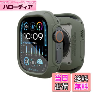 �y���������zelkson Apple Watch Ultra 2/1 �o���p�[ �P�[�X 49mm �X�N���[�� �v���e�N�^�[ �����K���X�ƌ݊�������AiWatch �p�Ɋ��� Quattro Max �V���[�Y�A�~���^���[ �O���[�h�̑ϋv���̂���ی�J