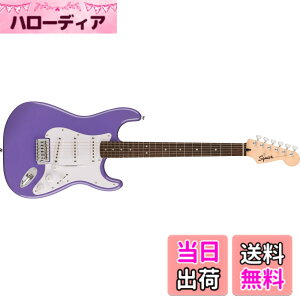 �y���������zSquier by Fender �X�N���C���[ �G���L�M�^�[ Squier Sonic Stratocaster, Laurel Fingerboard, White Pickguard, Ultraviolet �\�t�g�P�[�X�t��