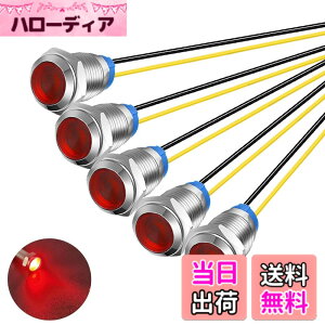 �y���������zKiligen 5�� 110V-220VAC 10mm LED �h���C���W�P�[�^���C�g �p�C���b�g���C�g�V�O�i�� �C���W�P�[�^�i���b�h�j