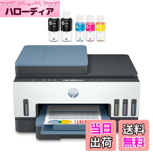 �y���������zHP �v�����^�[ A4 �C���N�W�F�b�g �����@ HP Smart Tank 7306 �f���A���o���hWi-Fi�Ή� �������ʈ�� �X�}�z�Ή� ��e�ʃC���N�^���N�� ����R�X�g��� �O�ʋ��� ����ADF���� �u���[ (28B7