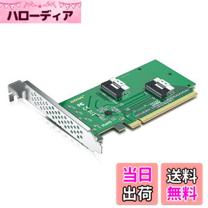 �y���������z10Gtek PCIe to SFF-8654 �A�_�v�^�[�J�[�h,U.2 NVMe SSD,PCIe4.0 X16,(2x) 8i SFF-8654