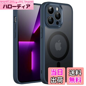 �y���������zJETech iPhone 13 Pro 6.1�C���`�p �}�O�l�b�g �P�[�X MagSafe�ɑΉ� �������̃}�b�g�w�� �J���������Y ���S�ی� ���^ �ϏՌ� �J�o�[ (��)