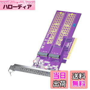 �y���������z10Gtek 2�|�[�g M.2 NVMe �A�_�v�^�[ M-Key, PCIe X8 Gen3. �g���J�[�h, ���݃C���^�[�t�F�[�X�{�[�h, �t���n�C�g/���[�v���t�@�C���u���P�b�g�t��, �}�U�[�{�[�h�� BIOS ����T�|�[�g���K