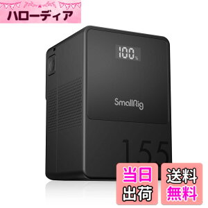 �y���������zSmallRig VB155 �~�j V �}�E���g �o�b�e���[ V�o�b�e���[ 10500mAh(155Wh/14.8V) OLED �X�N���[�� 65W PD USB-C �}���[�d D-TAP & USB-A �f���A�� DC �|�[�g �J���� COB LED�r�f�I���C�g �X�}�[�g�t�H��
