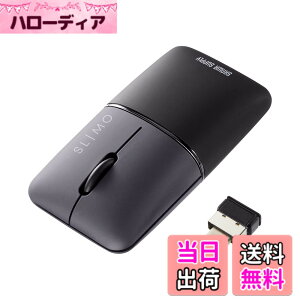 �y���������z�T�����T�v���C(Sanwa Supply) �É����C�����X�u���[LED�}�E�X SLIMO (�[�d���EType-C�E�u���b�N) MA-WCBS310BK