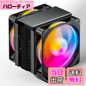 �y���������zupHere CPU�N�[���[ 120mm ARGB�f���A���t�@���t�� ��� AURA Sync���� 5V 3PIN ARGB CPU�t�@�� 6�{�q�[�g�p�C�v AMD AM4 AM5/ Intel LGA 2011 2066(X79/X99�}�U�[�{�[�h) �yL6DC�z