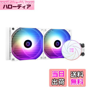 �y���������zThermalright AQUA ELITE 240 WHITE ARGB ����CPU�N�[���[�A240��p��T�C�Y�A120mm PWM�t�@��x2�AS-FDB�x�A�����O�AAMD/AM4/AM5�AINTEL LGA1150/1151/1155/1156/1200/20XX/ �p ARGB�I�[���C������ 1700