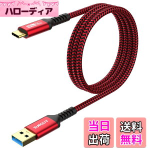 �y���������zSUNGUY USB Type C �P�[�u�� 1M USB3.1 Gen2 10Gbps �f�[�^�]�� �^�C�v c �����[�d USB-A to USB-C �����b�L�R�l�N�^ Android Auto�Ή� �i�C�����҂� ���ϋv�� iPhone17/16/15�V���[�Y�AGalaxy S24 ultra�AiPad 