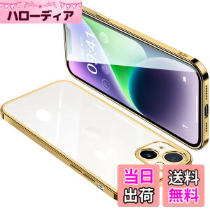 �y���������zONETIAOLONG iPhone14 Plus �p �P�[�X �N���A �A�C�t�H��14Plus �J�o�[ ���� �X�}�z�P�[�X �S�ʕی� �ϏՌ� �y�� ���b�L���H TPU ���^ �X�g���b�v�z�[���t�� ����~�� �����h�~ 6.7�C���`�i