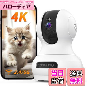 �y���������z�y4K 800���ō���f�E2.4��5GhzWiFi�Ή��E�����ǔ��z�y�b�g�J���� �����h�ƃJ���� 24���Ԙ^�� 360°�Ď� iPhone/Android �X�}�z�Ō���� PTZ�p��355°�`���g120° ��U�� ���u���� �ԊO���Î� 