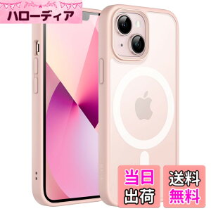 �y���������zJETech iPhone 13 mini 5.4�C���`�p �}�O�l�b�g �P�[�X MagSafe�ɑΉ� �������̃}�b�g�w�� ���^ �ϏՌ� �J�o�[ (�`���[�N�s���N)