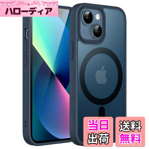 �y���������zJETech iPhone 13 mini 5.4�C���`�p �}�O�l�b�g �P�[�X MagSafe�ɑΉ� �������̃}�b�g�w�� ���^ �ϏՌ� �J�o�[ (�X�g�[���u���[)