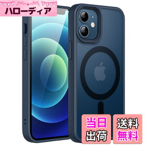 �y���������zJETech iPhone 12 mini 5.4�C���`�p �}�O�l�b�g �P�[�X MagSafe�ɑΉ� �������̃}�b�g�w�� ���^ �ϏՌ� �J�o�[ (�X�g�[���u���[)