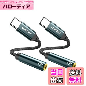 �y���������zLOKUKA usb c �C���z���W���b�N 2�Z�b�g�y�n�C���]�Ή� 24bit DAC�����z ���ϋv �ʘb/���ʒ���/���y�Đ��Ή� type c �C���z���ϊ��A�_�v�^ MacBook/iPad Pro/Air/Android/usb type c �@��p 20cm LC1
