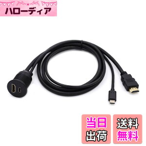 �y���������zNFHK �h�� �h�o USB-C Type-C USB 3.1 & HDMI 4K �����t���b�V���J�[���b�`�}�E���g�����P�[�u�� �_�b�V���{�[�h�p�l���p