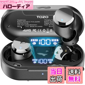 �y���������zTOZO Tones Dots�iT12�j ���C�����X�C���z�� �ɏ�̉��̌� ���͂��@�ׂȉ� LED�f�B�X�v���C�d�r�c�ʕ\�� �h�����\ ENC�m�C�Y�L�����Z�����O �J�X�^��EQ ��p�A�v���Ή� �^�b�`���� 
