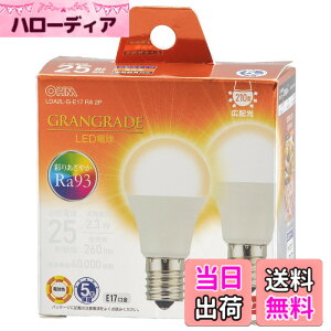 �y���������z�I�[���d�@ LED�d�����` E17 25�`����/25W���� �d���F Ra93�����F �����Ή� �f�M�ގ{�H���Ή� �~�j�N���v�g���` 5�N 2�� LDA2L-G-E17 RA 2P 06-5554 OHM