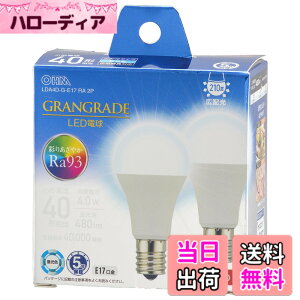 �y���������z�I�[���d�@ LED�d�����` E17 40�`����/40W���� �����F Ra93�����F �����Ή� �f�M�ގ{�H���Ή� �~�j�N���v�g���` 5�N 2�� LDA4D-G-E17 RA 2P 06-5562 OHM