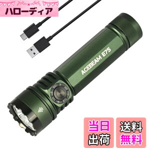 �y���������zACEBEAM E75 �����d�� �������F�� CRI90 �����F 5000K LED�t���b�V�����C�g 3000���[���� ���P�x ���� �n���f�B���C�g ���[�N���C�g USB-C�[�d�� IP68�h�� ���^ �L�����v �o�R �{���~�� �h��