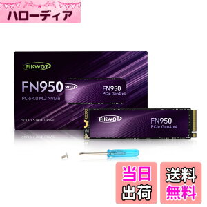 �y���������zFikwot FN950 M.2 SSD 2TB PCIe Gen4.0 x4 M.2 2280 NVME SSD �ő�Ǎ�4800MB/s �ő发��4500MB/s ���ϋv ����SSD SLC�L���b�V���̐ݒ� PS5����m�F�ς� ���[�J�[5�N