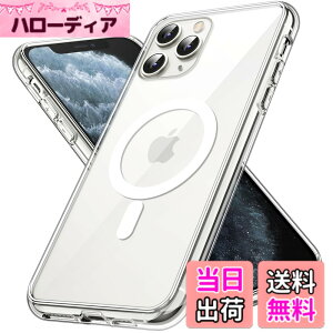 �y���������zJETech iPhone11ProMax �}�O�l�b�g�P�[�X (11 Pro Max 6.5�C���`�p) MagSafe ���C�����X�[�d�Ή��Ռ��z���o���p�[�J�o�[ �����h�~�����o�b�N (�N���A)
