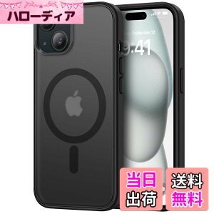 �y���������zTENDLIN iPhone 15 Plus �p�P�[�X MagSafe�Ή� ������ �}�b�g�� �C�菝�h�~ �w��h�~ ���^ �Ή� �A�C�t�H��15 Plus �J�o�[�i�u���b�N�j