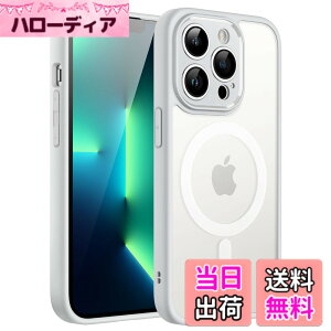 �y���������zJETech iPhone 13 Pro 6.1�C���`�p �}�O�l�b�g �P�[�X MagSafe�ɑΉ� �������̃}�b�g�w�� �J���������Y ���S�ی� ���^ �ϏՌ� �J�o�[ (�O���[)