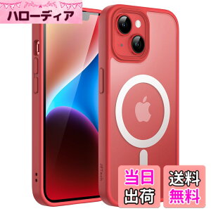 �y���������zJETech iPhone 14 Plus 6.7�C���`�p �}�O�l�b�g �P�[�X MagSafe�ɑΉ� �������̃}�b�g�w�� ���^ �ϏՌ� �J�o�[ (���b�h)