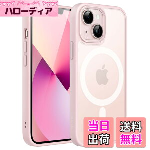 �y���������zJETech iPhone 13 mini 5.4�C���`�p �}�O�l�b�g �P�[�X MagSafe�ɑΉ� �������̃}�b�g�w�� ���^ �ϏՌ� �J�o�[ (�s���N)