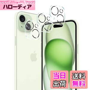 �y���������z�y3���������Y�ی��p�zFOR iPhone 15 / iPhone 15 Plus �p�̃J������p�����Y�t�B���� ����0.33mm �d�x9H �K���X��U�h�~ �w��h�~������ �\���ʕی� ���� PCduoduo