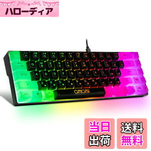 �y���������zCHONCHOW �Q�[�~���O�L�[�{�[�h ���^ 68�L�[60%���^�f�U�C�� ���� PS4/PS5�Ή� ����L�[�{�[�h RGB�o�b�N���C�g �e���L�[���X �L�[�{�[�h �p��z�� USB�L�� Windows 10/8/7/xp/VISTA PC/�m�[�g