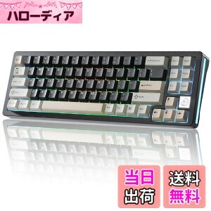 �y���������zYUNZII AL71 68% �Q�[�~���O�L�[�{�[�h �t���A���~CNC �z�b�g�X���b�v�Ή� ���� �K�X�P�b�g ���J�j�J���L�[�{�[�h NKRO 2.4GHz���C�����XBT5.0/USB-C �L�� RGB�o�b�N���C�g Win/Mac�p �����蕨