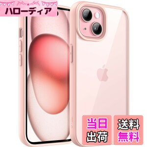 �y���������zJETech iPhone 15 Plus 6.7�C���`�p �P�[�X �ϏՌ��X�}�z�o���p�[�J�o�[ �\���b�h�J���[ �}�b�gTPU�t���[�� �����h�~ �N���A�o�b�N (�s���N)