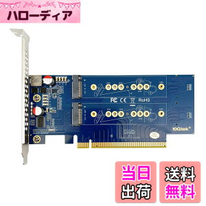 �y���������z10Gtek 4�|�[�g PCIe 3.0 to NVMe (4) M.2 �ϊ��A�_�v�^�[ M.2 (M �L�[) SSD�p�APCIe X16�A����ɂ̓}�U�[�{�[�hBIOS�T�|�[�g���K�v�AM.2 nvme pcie �g���J�[�h