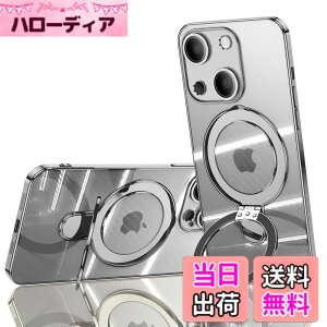 �y���������zJOOBOY iPhone 15 Plus �p �P�[�X MagSafe�Ή� �N���A �����O�t�� ���b�L�d�グ �����Y�J�o�[�t�� �\�t�gTPU �ϏՌ� ���ɋ����w�� ���C�����X�[�d �X�g���b�v�z�[���t�� �A�C�t�H��15�v��