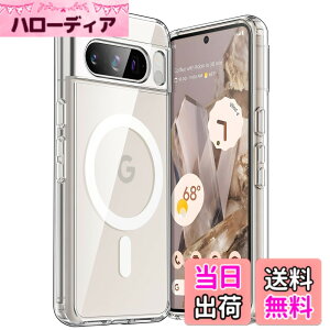 �y���������zJETech Google Pixel 8 Pro 6.7 �C���` 2023�p �}�O�l�b�g�P�[�X MagSafe�A�N�Z�T���Ή� �ϏՌ��X�}�z�ی�J�o�[ ���΂܂Ȃ� �n�[�h�N���APC�o�b�N (�N���A)